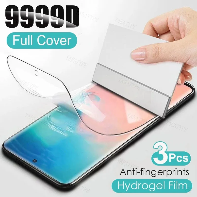 

3PCS Hydrogel Film For Samsung Galaxy A6 A8 J4 J6 Plus 2018 Screen Protector For Samsung A5 A7 A9 J2 J3 J7 J8 2018 Not Glass