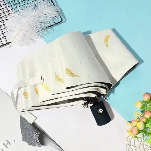 Toll Anti Ultrikus Esernyő Napsütő Női 8 Bordák Uv-Rezisztens Eső Paraguák Összecsukható Hordozható Férfiak Parazol - Image 3