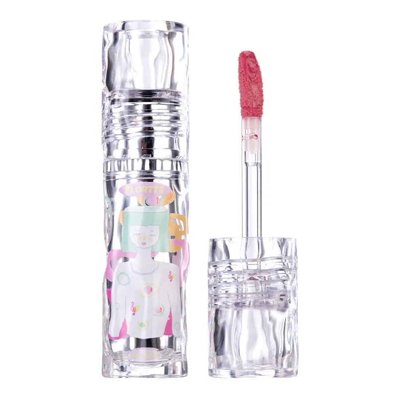 FLORTTE Lip Paint Wackky Series Lip Gloss Mirror Lipstick Lip Gloss Non-Sticky Lip Glaze Lip Lacquer Mirror Watery Cosmetics Hot 2