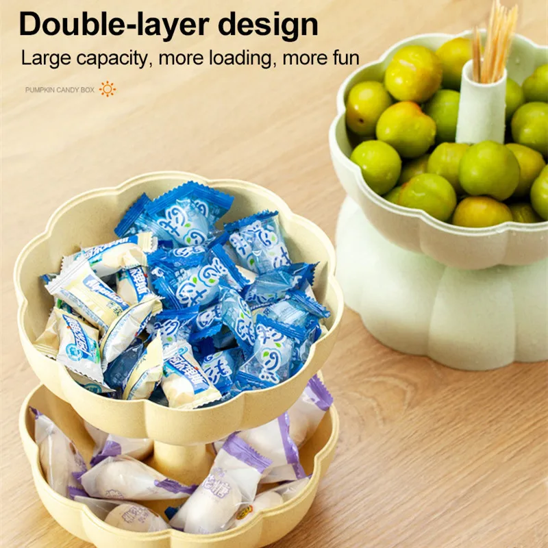 Helovīna ķirbju augļu šķīvis radošai viesistabai mājas konfekšu kaste uzkodu žāvētu augļu veikals uzglabāšanas konteiners mājsaimniecības galda dekors_voghion.com