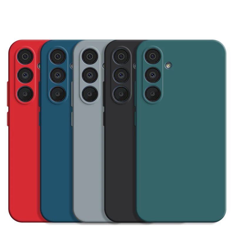 Para Samsung Galaxy A25 funda Samsung Galaxy A05S A05 A15 A25 A35 A55 5G funda trasera de teléfono de silicona líquida de lujo a prueba de golpes
