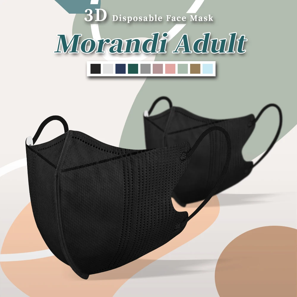 Face Mask KN95 Mask Morandi color 3D Black Mask FFP2 mascarillas fpp2 homologadas 4 Layers mask for face cubrebocas kn95 ffpp2 Adult ffp3