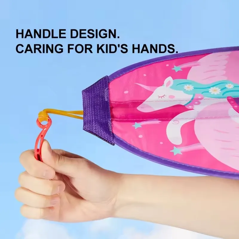 Mideer Children's Portable Catapult Kite Cartoon Elastic Ejection Kite Unicorn Pterosaur Outdoor Toy For Kids 3Y+ 4