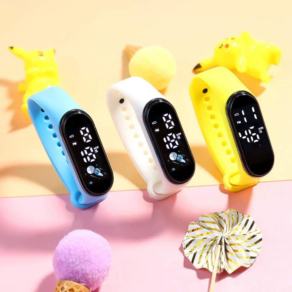Electronic Watch Waterproof Sport Watch Silicone Bracelet LED Touchscreen Digital Child Wrist Birthday Gift