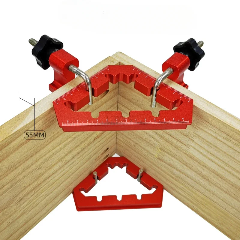 New 2pcs Triangular Fixed Clamp Woodworking Right Angle Ruler Positioning Block Positioning Fixed Carpenter's Fixture Wood Tool