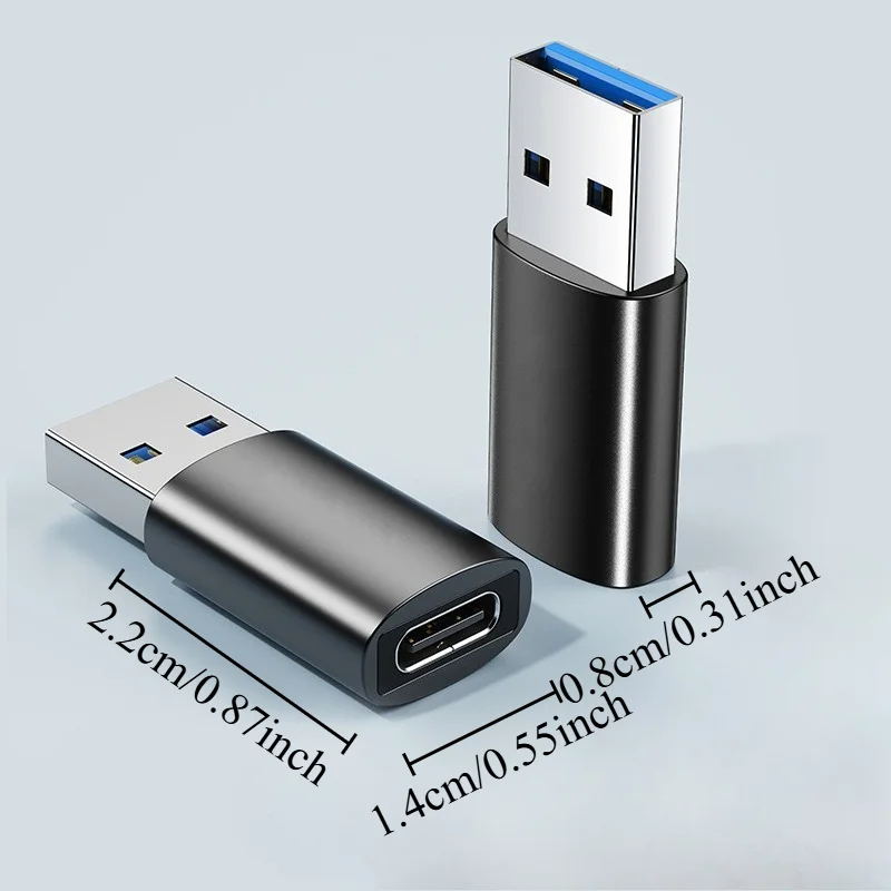 USB C 여성 USB 남성 어댑터 남성 여성 변환기 노트북 휴대 전화 데이터 전송
