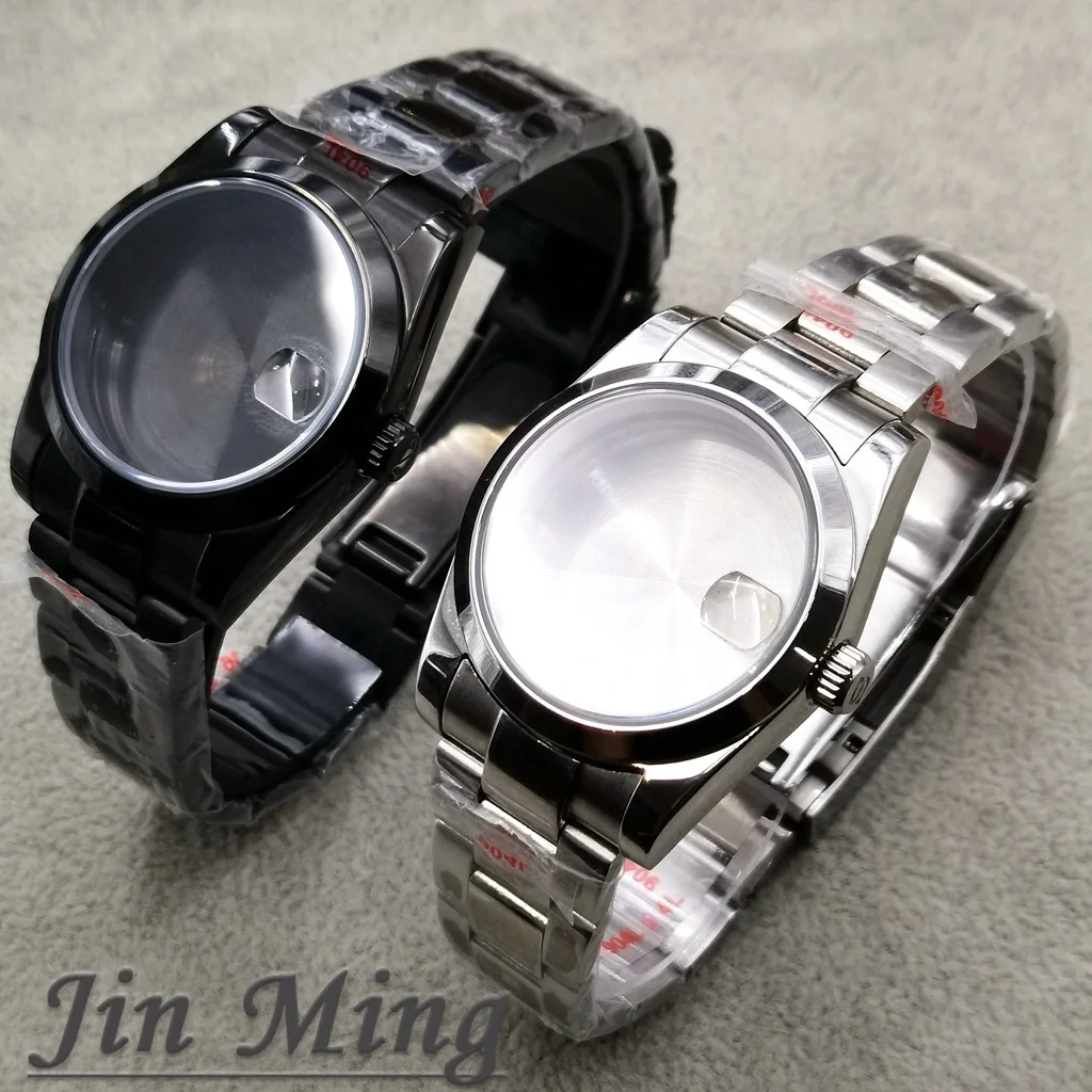 Premium Sapphire Glass Watch Case & Strap, 36mm/40mm, with S Crown