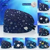 Pet Veterinary Hospital Soft Nurse Medical Cap Nurse Cap Medical Accessories Surgical Hat Nursing Accessories Cartoon Print Hats 1