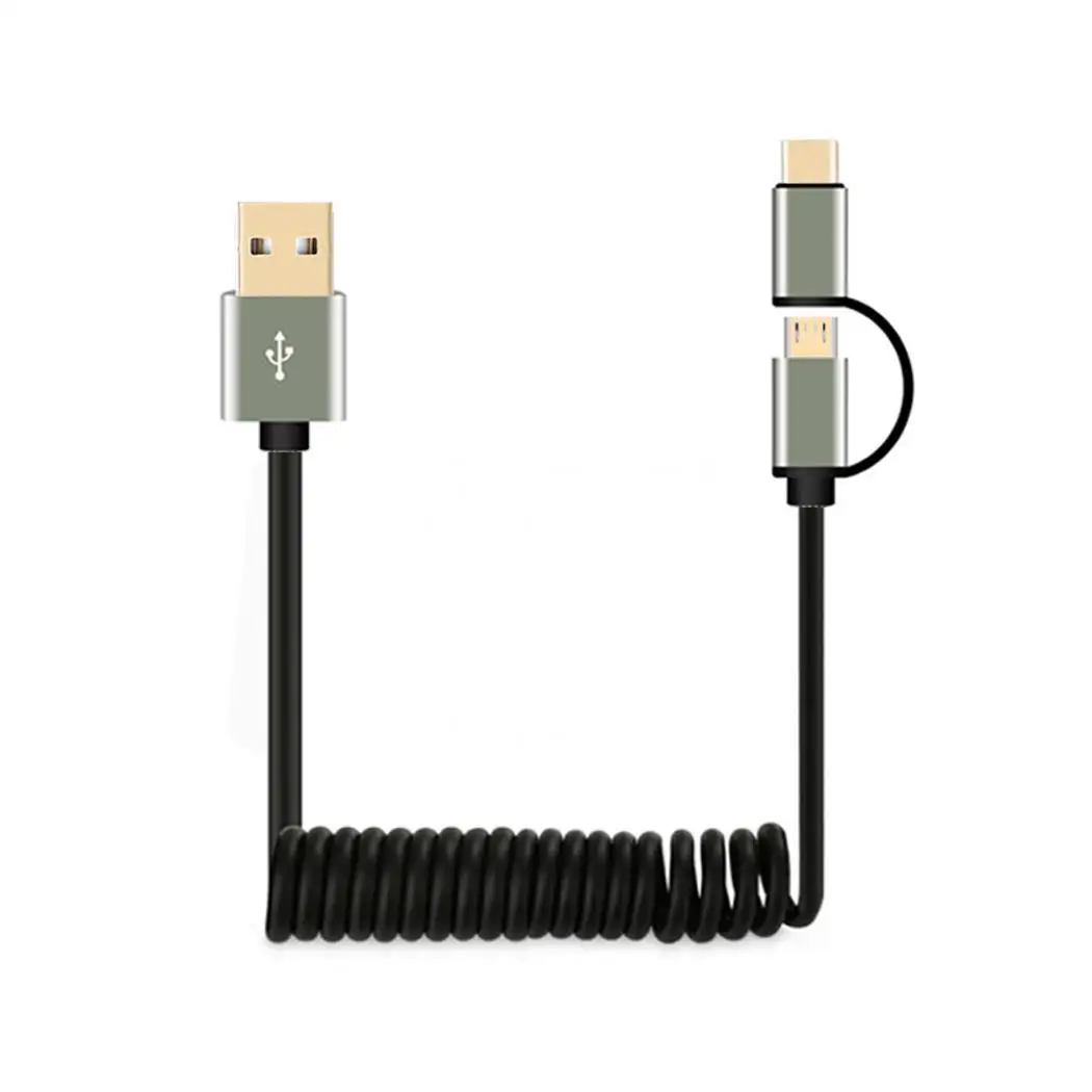 Cable USB Tipo C 2 En 1 Micro USB 3 0 Cargador R pido Tipo C Para cable-usb-tipo-c-2-en-1-micro-usb-3-0-cargador-r-pido-tipo-c-para