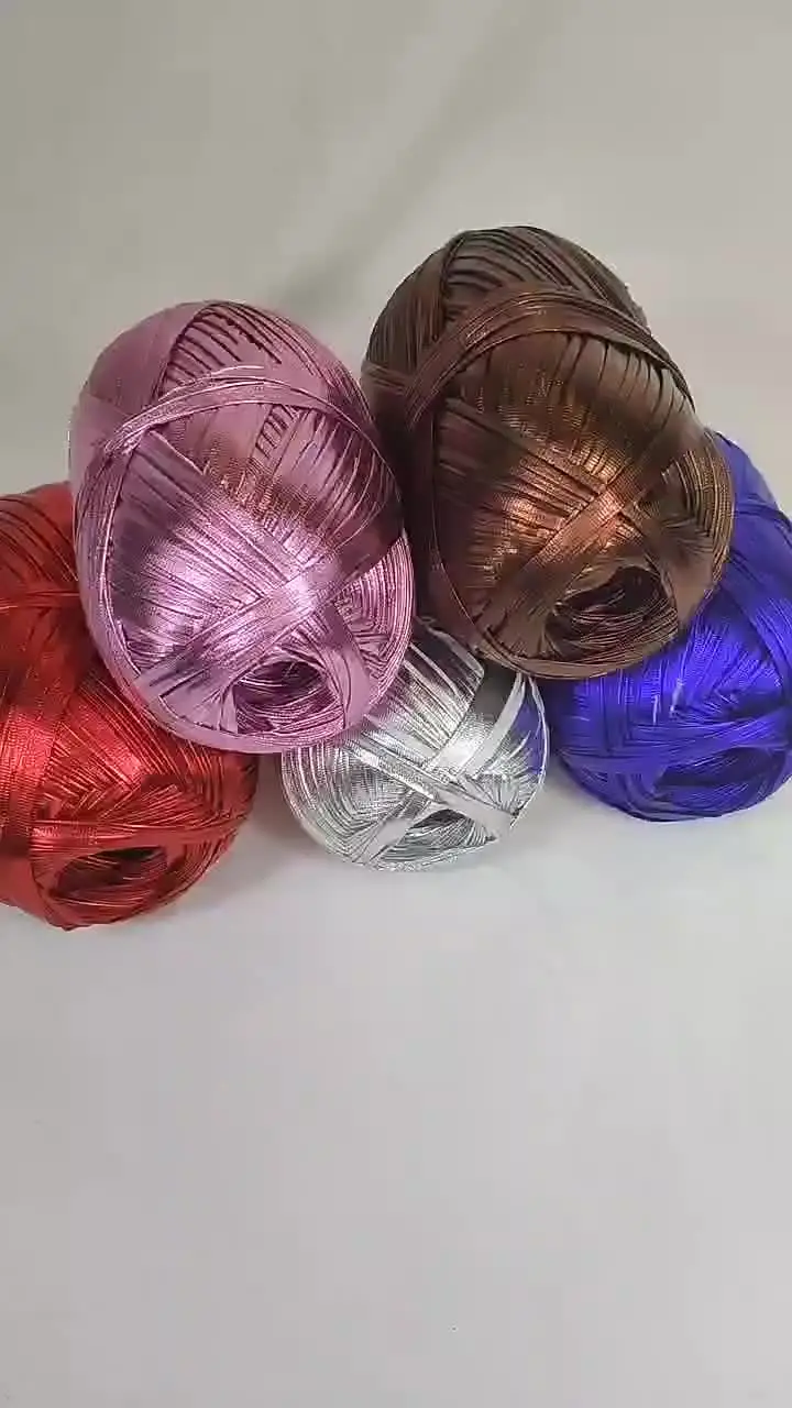 Luckcords металлическая пряжа Zpagetti Fettuccini 120 м