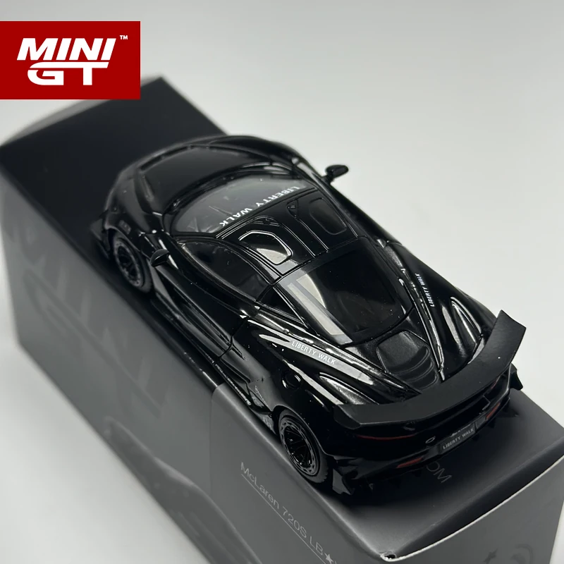 MINI-GT 1/64 McLaren 720S LB★Works Black 1/64 Mini GT McLaren 720S LB Works (Black) Diecast Car Model