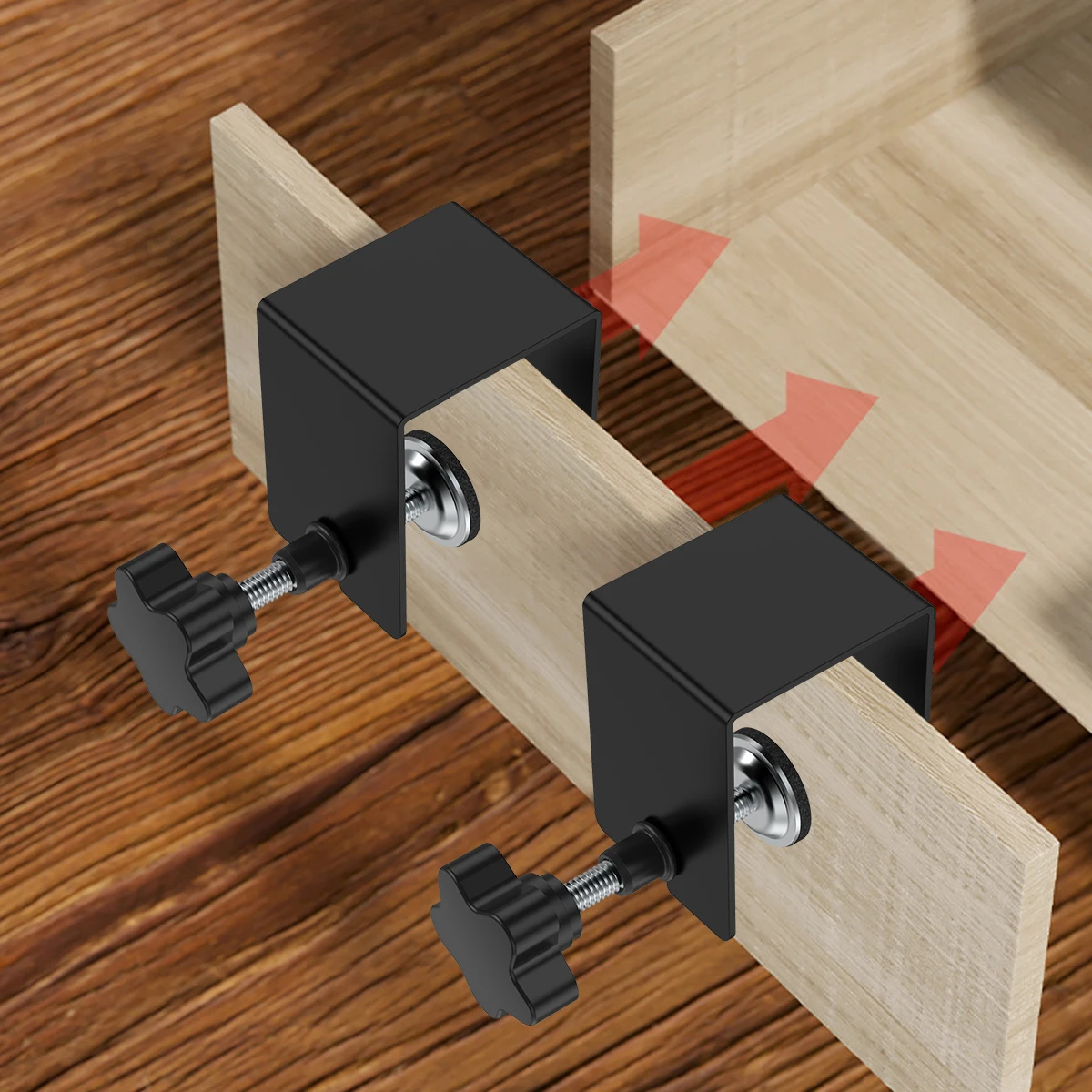 4Pcs Woodworking Jig Drawer Clamps Steel Drawer Front Installation Clamps Drawer Panel Clips Tools Home Furniture Accessories