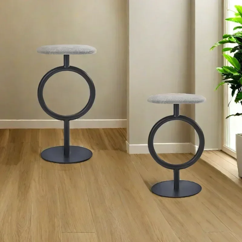 Bar Chair Bar Stools Luxury Salon Chairs Kitchen Stool Iron Chair Furniture Garden Counter Nordic Tabouret Design Leather Modern