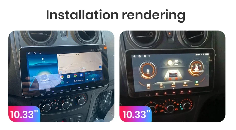 2K QLED Bildschirm Auto Radio Für Renault Logan 2 Sandero 2014-2019 Drahtlose CarPlay Android Auto Multimedia autoradio – Detail 1