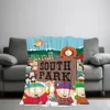 Cartoon S-South P-Park Blanket Skin friendly comfort warm soft plush blanket suitable sofa living room office bedroom 2