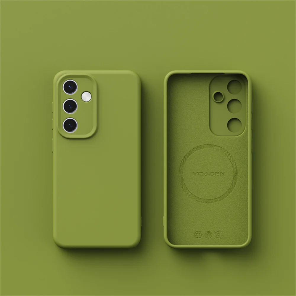 Enhanced Title:  
Premium Liquid Silicone Magnetic Candy Color Phone Case with Wireless Charging Compatibility