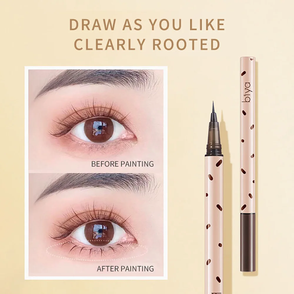Liquid Eyeliner Pen Lower Eyelash Smooth Waterproof Long-lasting Makeup Beginner