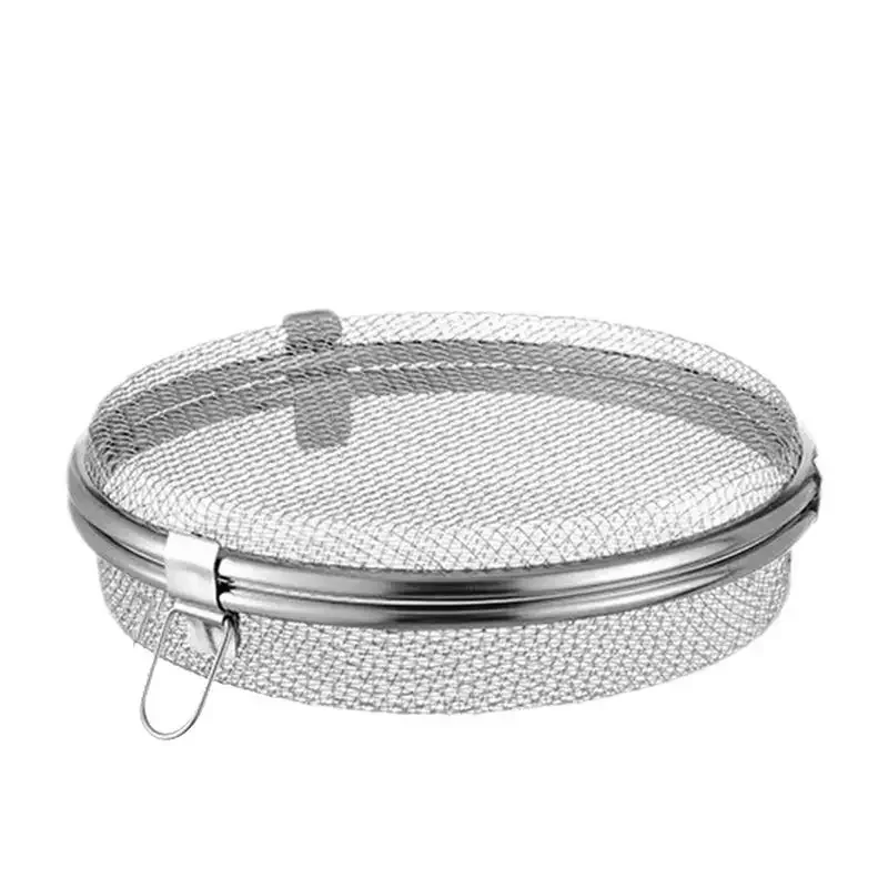 Food Drying Fish Stainless Steel Fly-Proof Round Net Hang Mesh Net Drying Rack Drying Rack Herb Drying For Shrimp Fish Fruit 5