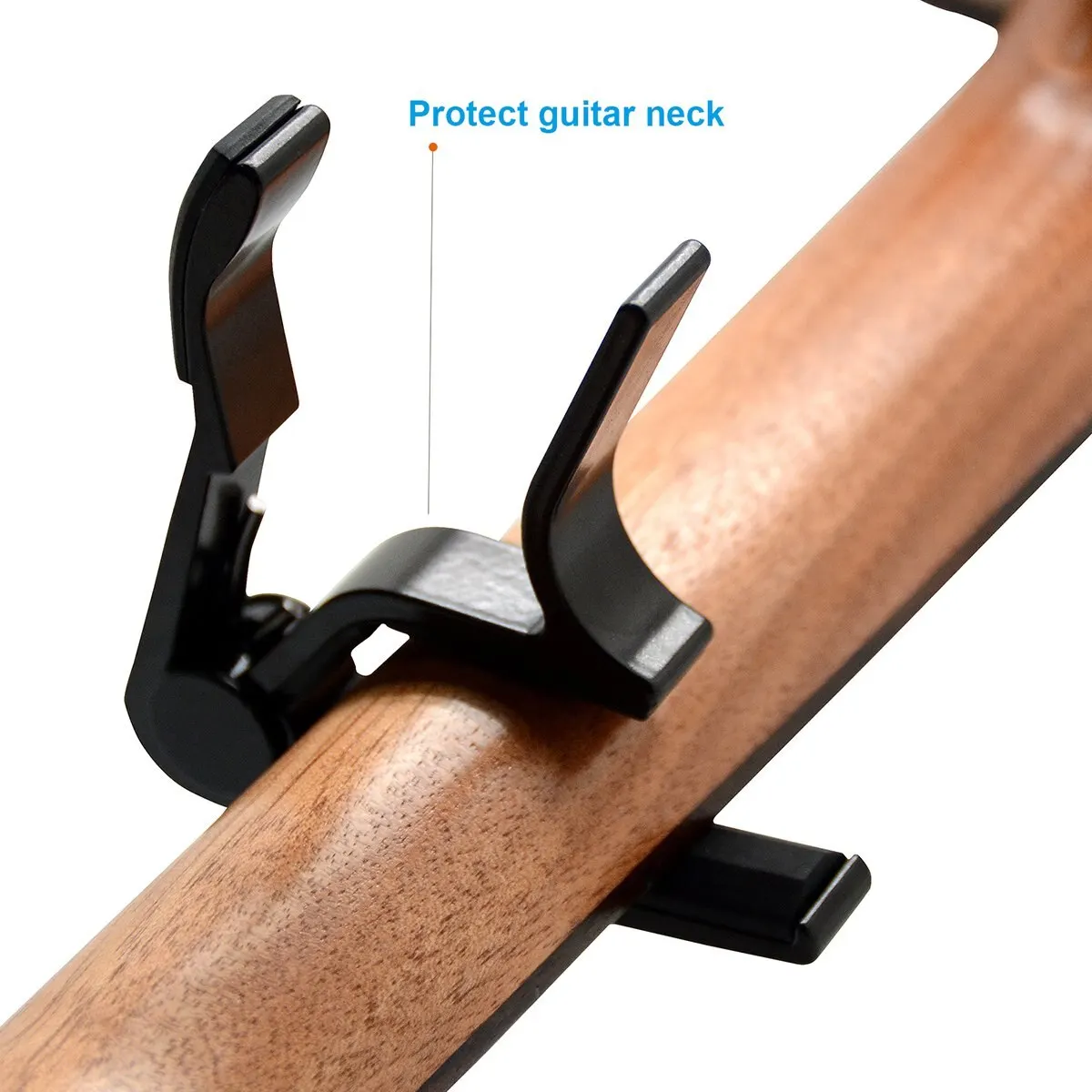 Single-Handed Black Guitar Capo for Acoustic and Electric Guitars
