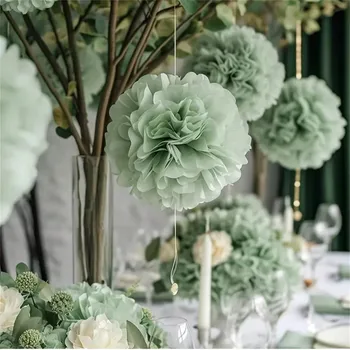 12PCS Paper Pom Pom Set 1