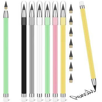 6/12/18 pezzi Matita senza inchiostro, Matita per sempre Riutilizzabile Matita eterna illimitata Scrittura Disegno Studenti Materiale scolastico per ufficio