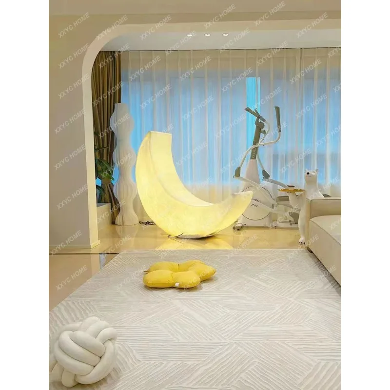 

Moon Floor Lamp Recliner Living Room Decoration Advanced Atmosphere Bedroom Light-Emitting Chair