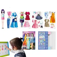 Magnetic Doll Dress Up Kits Reusable Princess Sticker Book Doll Pretend Play Toy For Kids Aged 3 To 12 Birthday Children's Day 1
