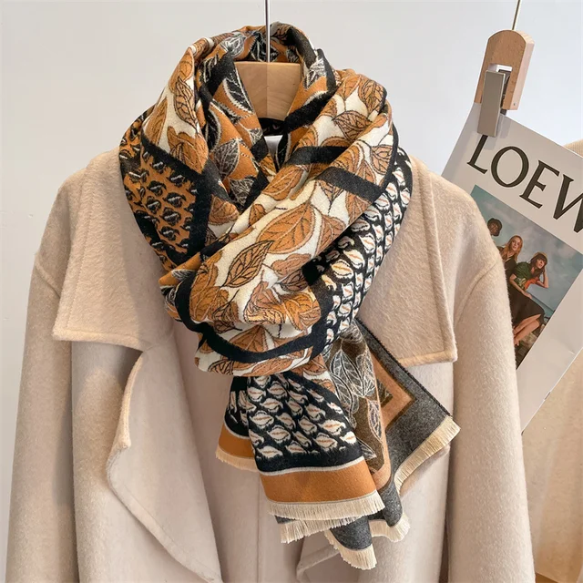 Luxury Brand Thick Shawl Scarf for Women Design Winter Warm Cashmere Scarves Shawl and Wraps Female Bandana Bufanda Echarpe 2022 4