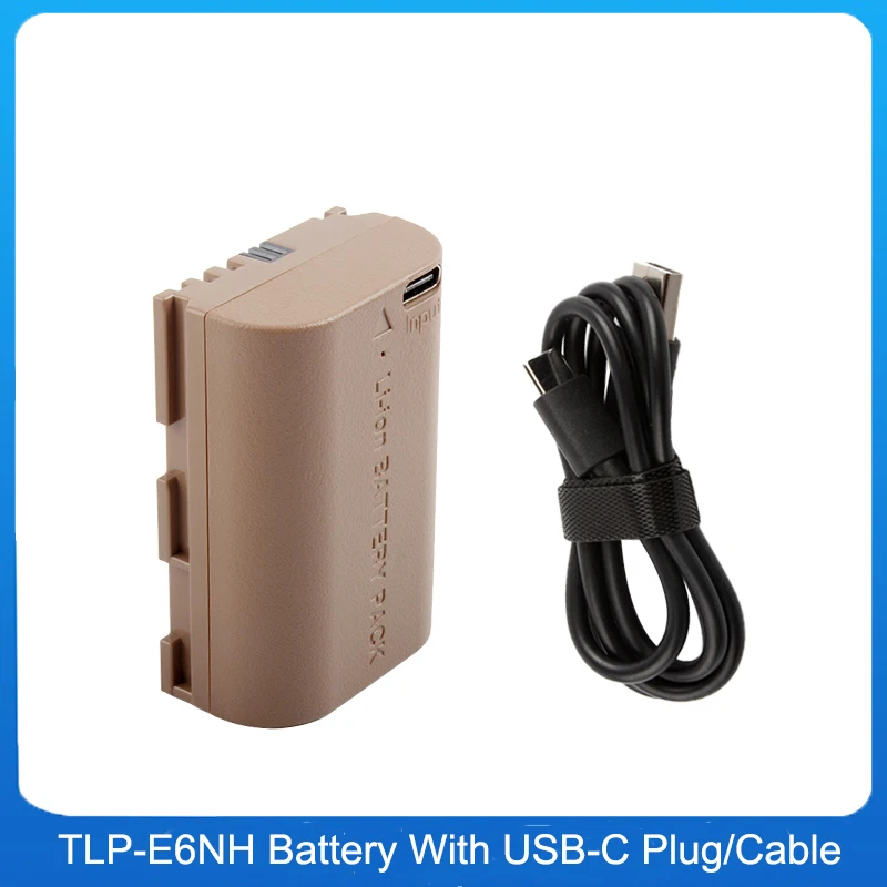 

Decode TLP-E6NH LP-E6N Li-Ion Battery With TYPE-C USB C Plug LP-E6 for Canon R5 R6 5D3 Mark III 6D 80D 70D 5DS R 0D 5D4 Camera