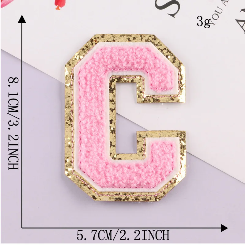 Patch Letters for Clothes - Alphabet Sticky Letter Emblems for DIY Jackets, Bags, and Clothing Projects