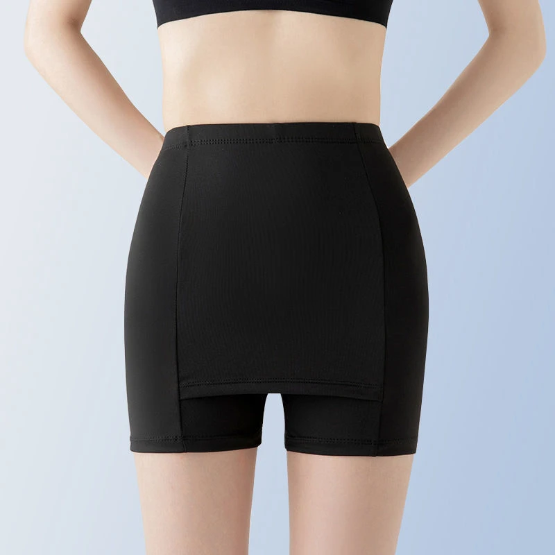 High Waist Panties Flarixa Double Layer Safety Panties For Girls Women Boxer High Waist Protective Shorts Under Skirts Summer Dress Underwear
