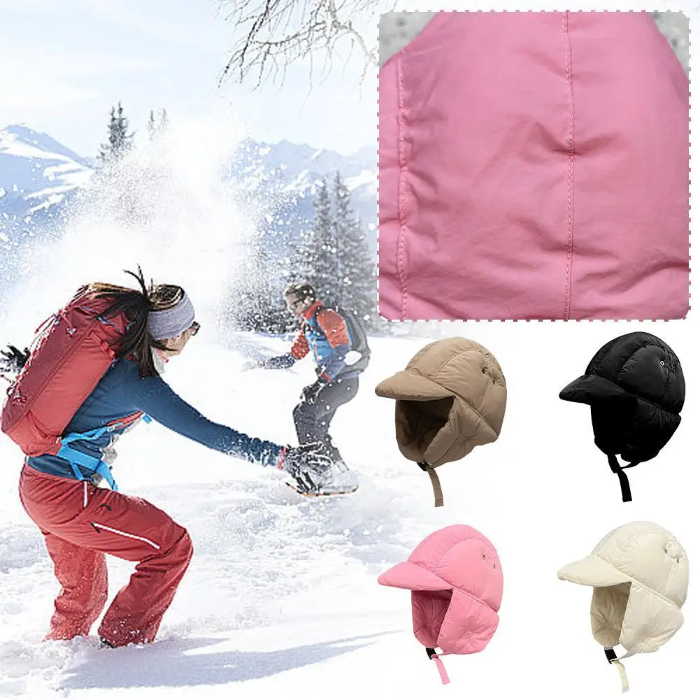 

Women Ear Protector Hat Men Cycling Cold-proof Skiing Flying Caps Winter Outdoor Riding And Skiing Warm Bomber Hat