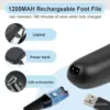 Electric Foot File Grinder Callus Remover Professional Pedicure Machine Tools Rechargeable Foot Heel Polisher Dead Skin Scrubber 5