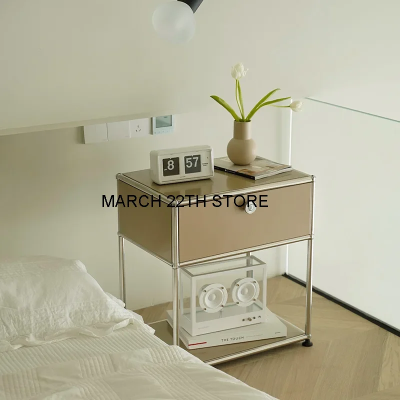 

Дизайнерская тумбочка USM для спальни, Современная Минималистичная полка, модуль INS для хранения, боковой шкаф для телевизора, нержавеющая муфта, домашняя мебель FGM