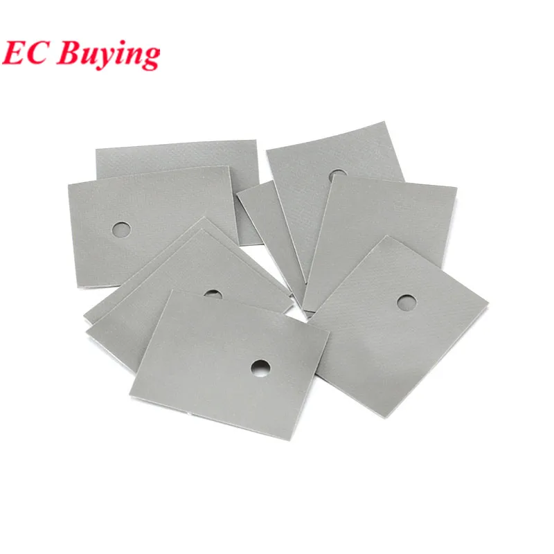 1000pz Silicone termica dissipatore Isolante rilievi 19x13x0.3mm per TO
