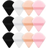 2/12Pcs Triangle Velvet Powder Puff  Make Up Sponges for Face Eyes Contouring Shadow Seal Cosmetic Foundation Makeup Tool 1