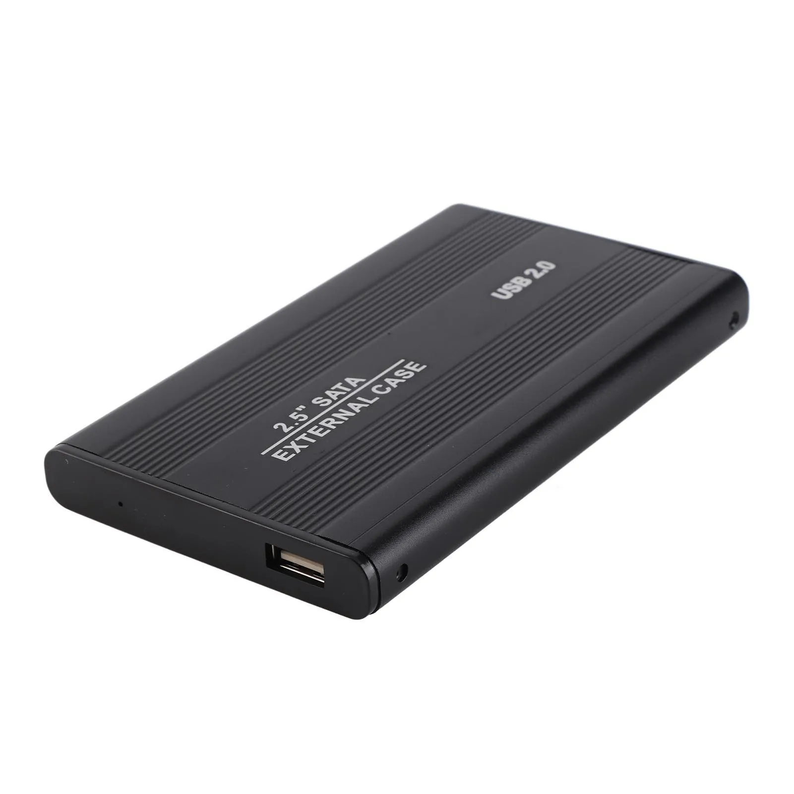 Aluminum Alloy 2.5-Inch Portable Hard Drive Enclosure - Black