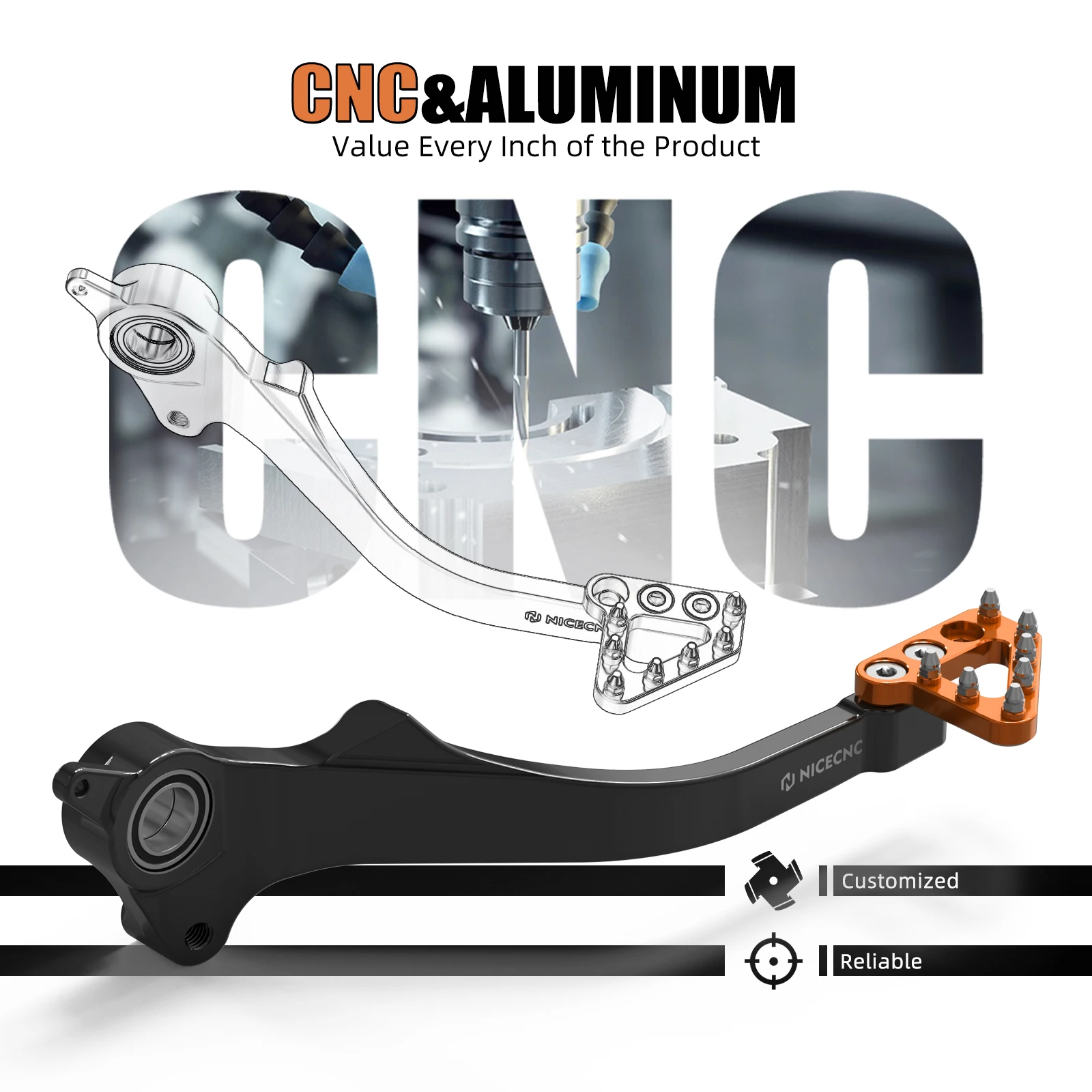 Brake Pedal Lever KTM 690 Enduro R SMCR 690 SMC R Husqvarna 701 Enduro Supermoto GasGas 700 SM/ES