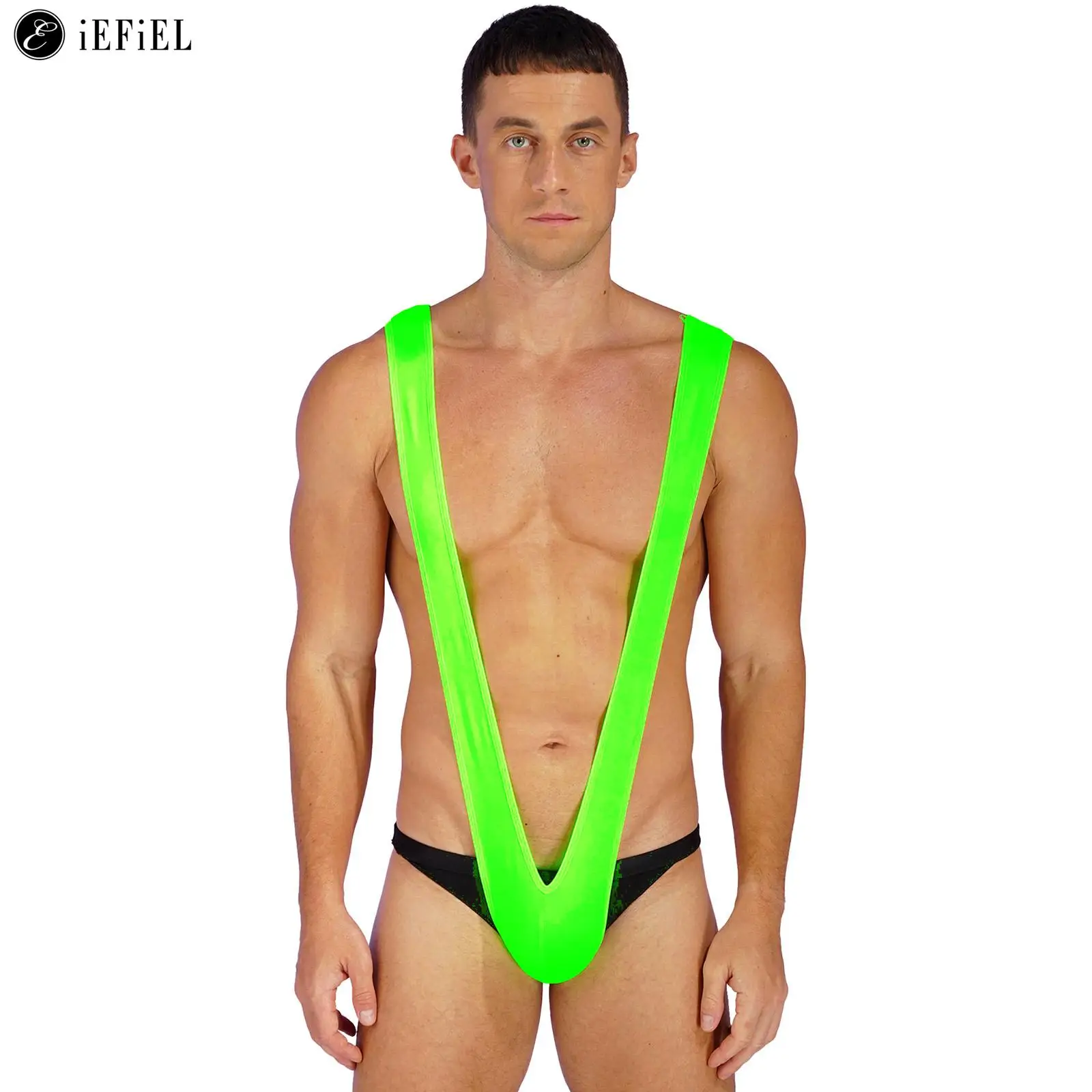 Men Sexy Deep V Neck Sling Shot One Piece Swimsuit Sport Bathing Suit Men Sexy Deep V Neck Sling Shot One Piece Swimsuit Sport Bathing Suit