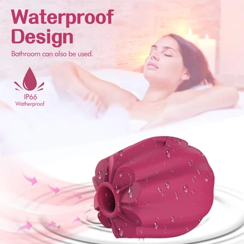 Rose Vibrator Clitoral Sucking Vibrator Rose Toys with Vibrating Egg Suction Vaginal Anal Stimulator Adult Sex Toy for Women 4