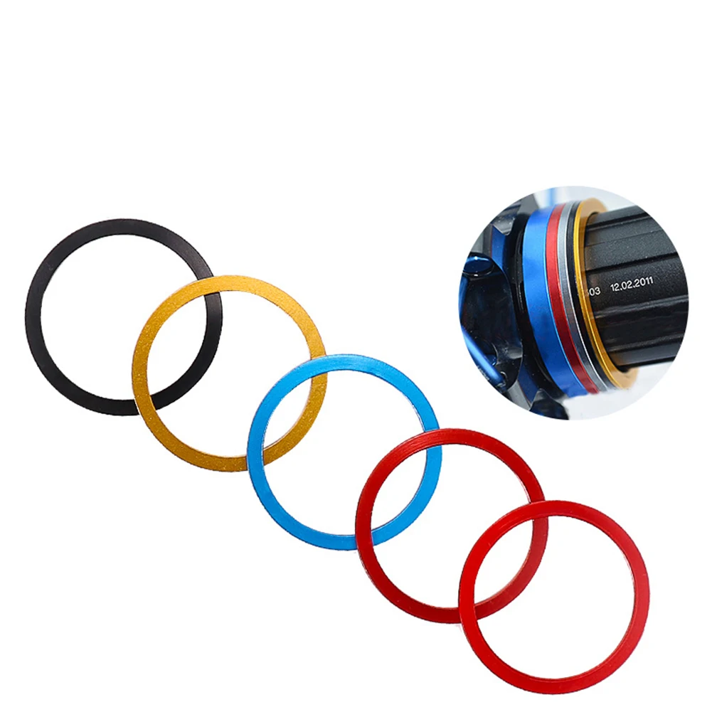 

5pcs Aluminium Alloy Cassette Flywheel Hub Spacer With Fine Craftsmanship Light Weight Mountain Road Foliding Bike Accessories