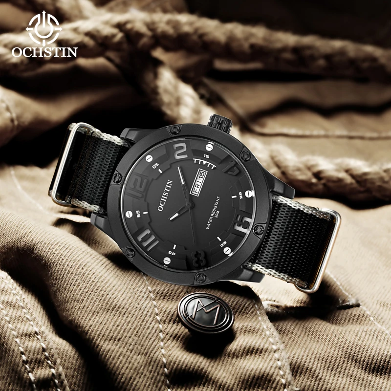 Ochstin Creative Nylon Series Simple and Comfortable Multi functional Calendar Quartz Movement Watch Men's Quartz Watch