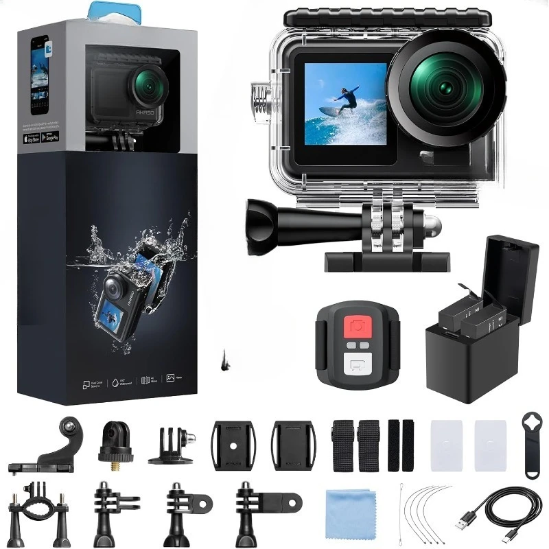 Brave 7 LE 4K Action Camera Bundle with Memory Card