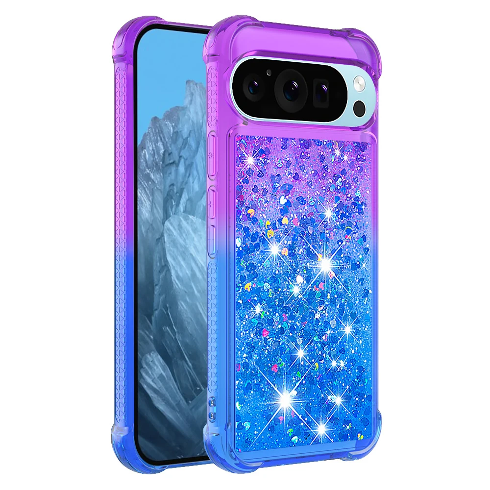 Bling Moving Liquid Glitter TPU Protective Waterfall Phone Case for ...