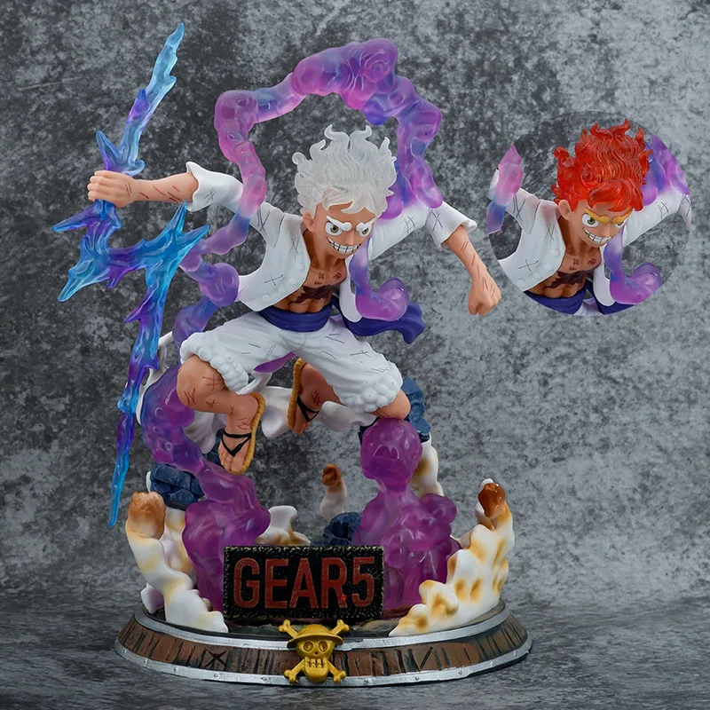 

One Piece King Luffy Five Gear Fighting Nica Form Luffy Gk Hand-made Doll Decoration Model