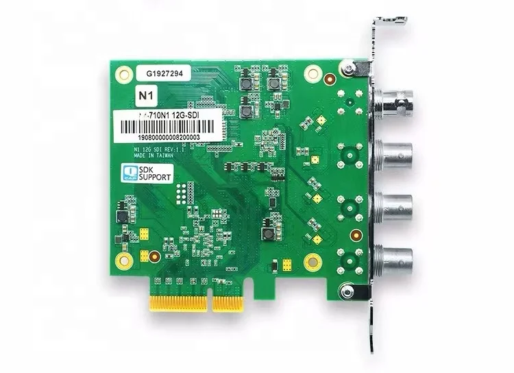 1채널 4K60 12G-SDI PCIe 비디오 캡처 카드 쿼드 SDI PCIe 비디오 캡처 카드 4채널 SDI 비디오 레코더 (멀티캠 라이브 스트리밍용)