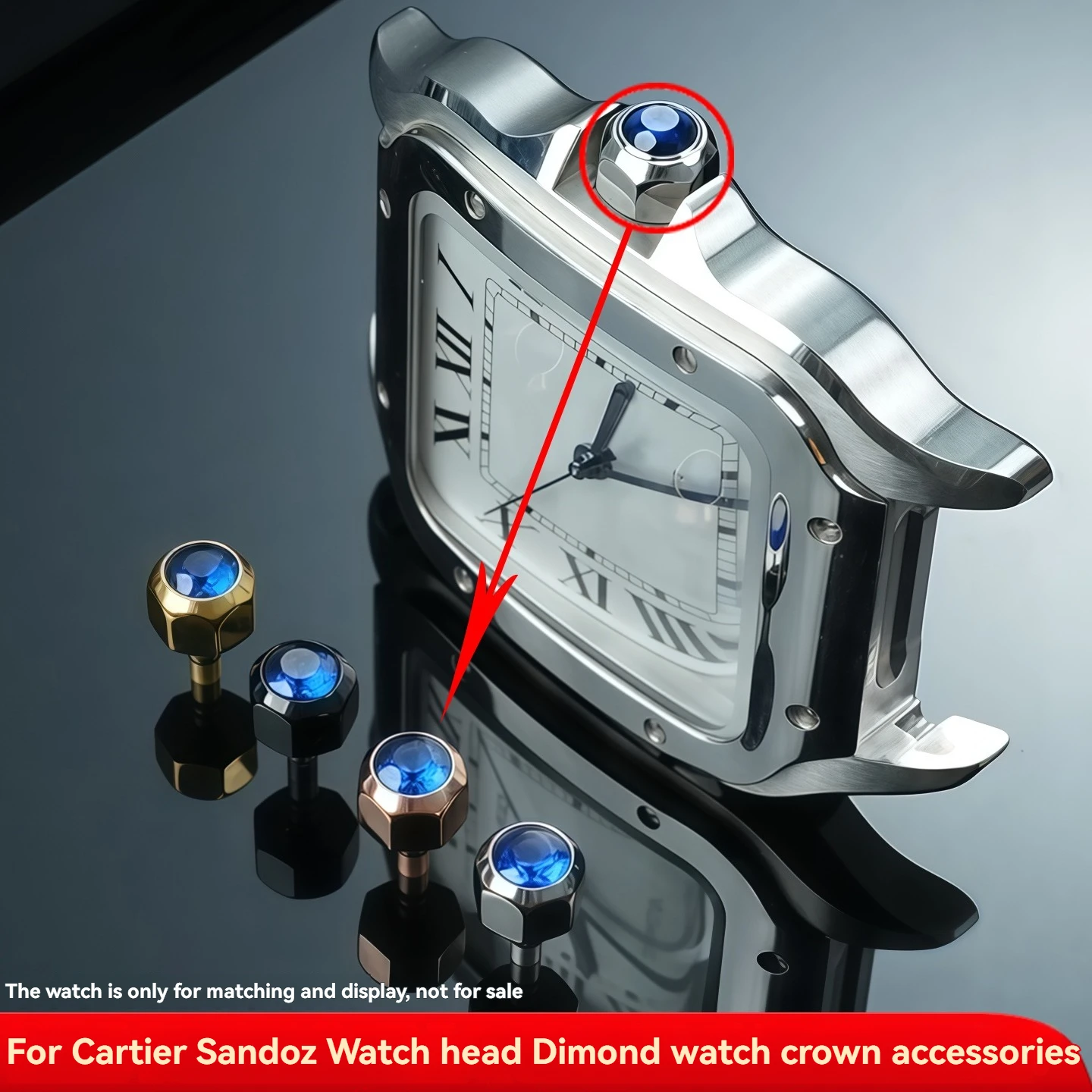 Premium Stainless Steel Winding Crown Replacement