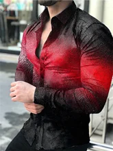 

Men's Fall Dress Shirts 2022 Style Fashion Designer Printed Long Sleeve Casual Shirts Men's Tops New Streetwear Slim Branded Men
