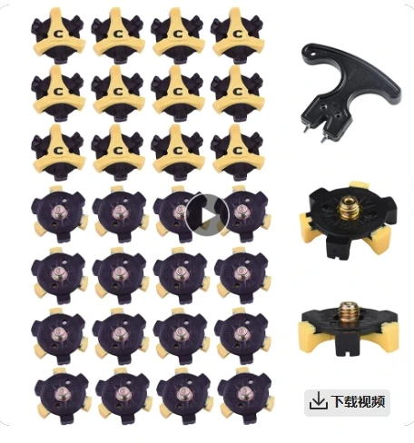 

30 шт., Металлическая резьба, Шпилька для гольфа с гаечным ключом, аксессуары для обуви