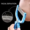 1 PCs Facial Hair Remover Manual Removal Epilator Beauty ShavingThreading Tool For Women 2